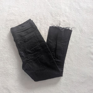 ASKK NY Black Raw Hem Cropped Jeans -Size 27